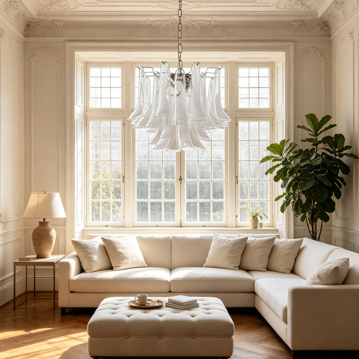 Vintage Murano Petal Chandelier
