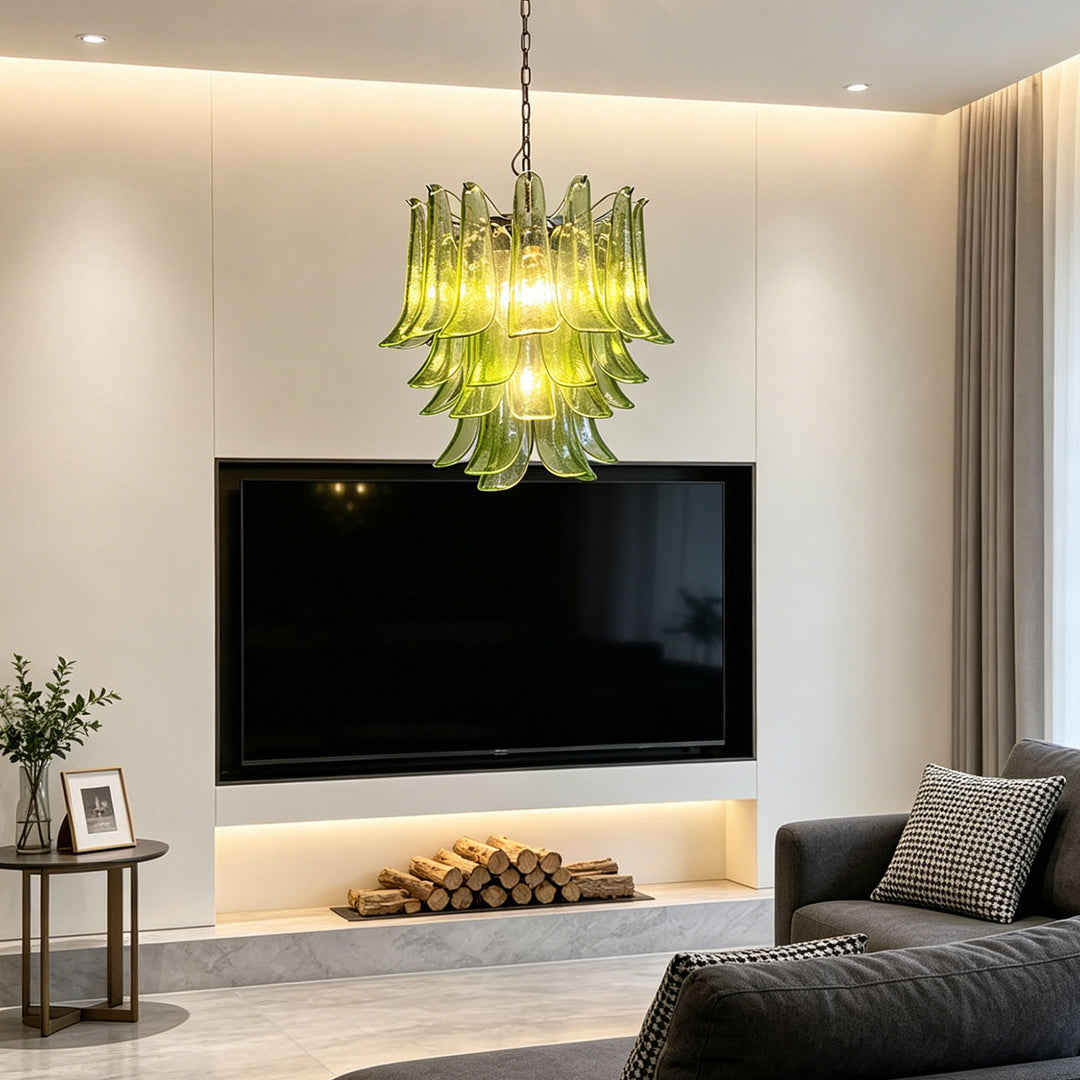 Vintage Murano Petal Chandelier