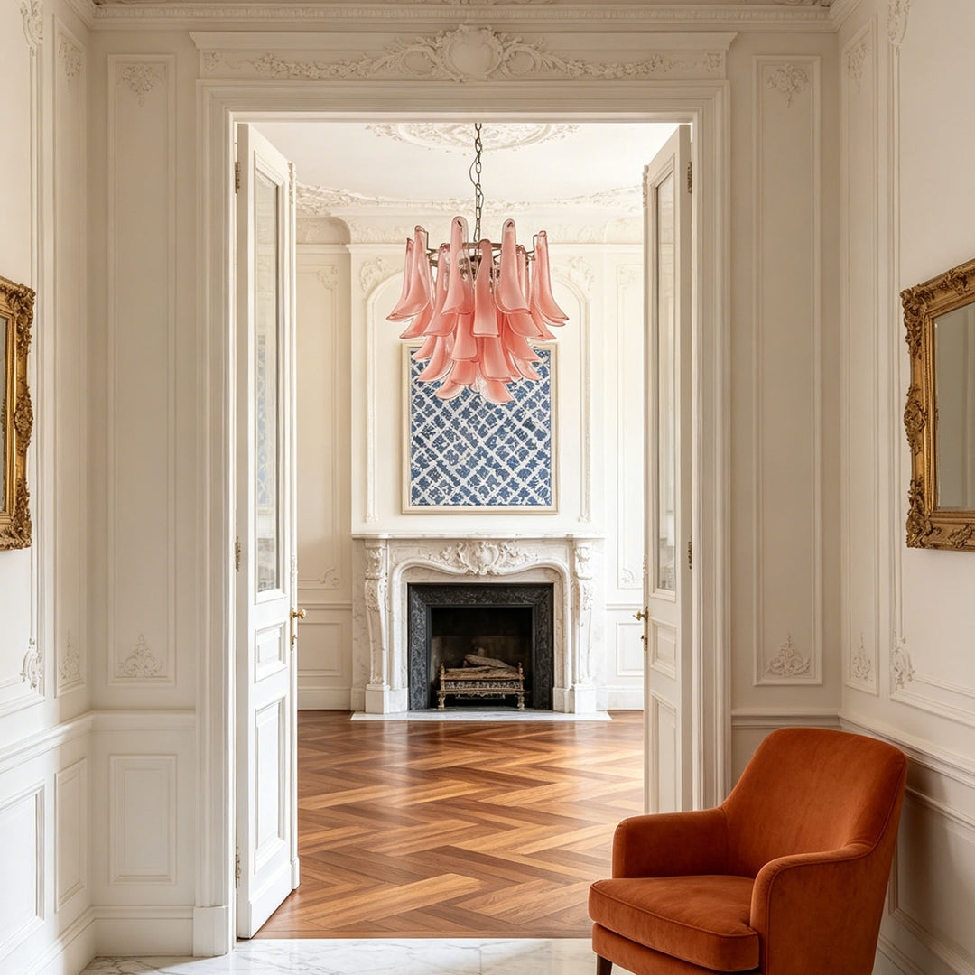 Vintage Murano Petal Chandelier