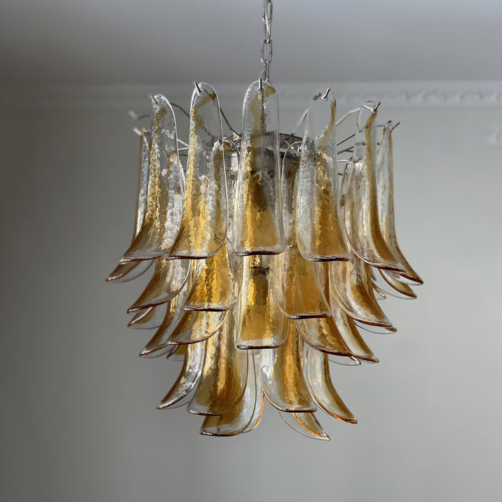 Vintage Murano Petal Chandelier