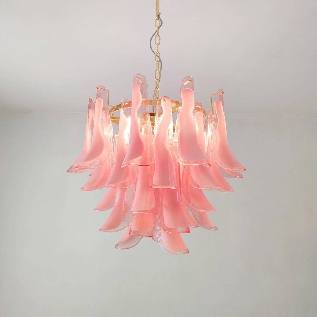 Vintage Murano Petal Chandelier