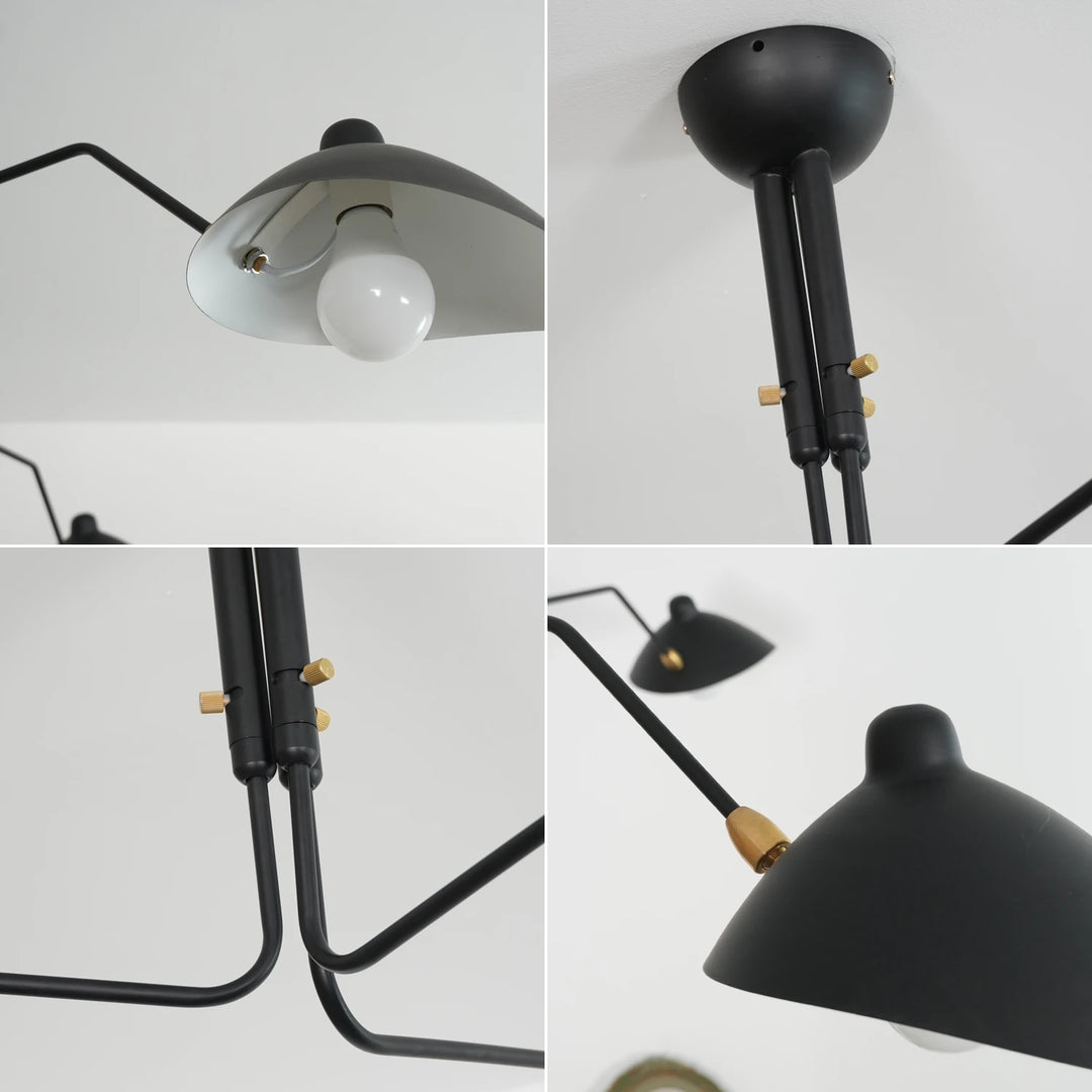 	Black_Duckbill_Ceiling_Light_Detail_Close-Up_Brass_Accents_Woorglamp