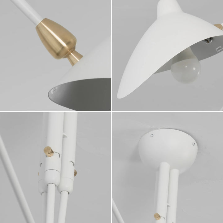White_Duckbill_Ceiling_Light_Detail_Close-Up_Brass_Joints_Woorglamp