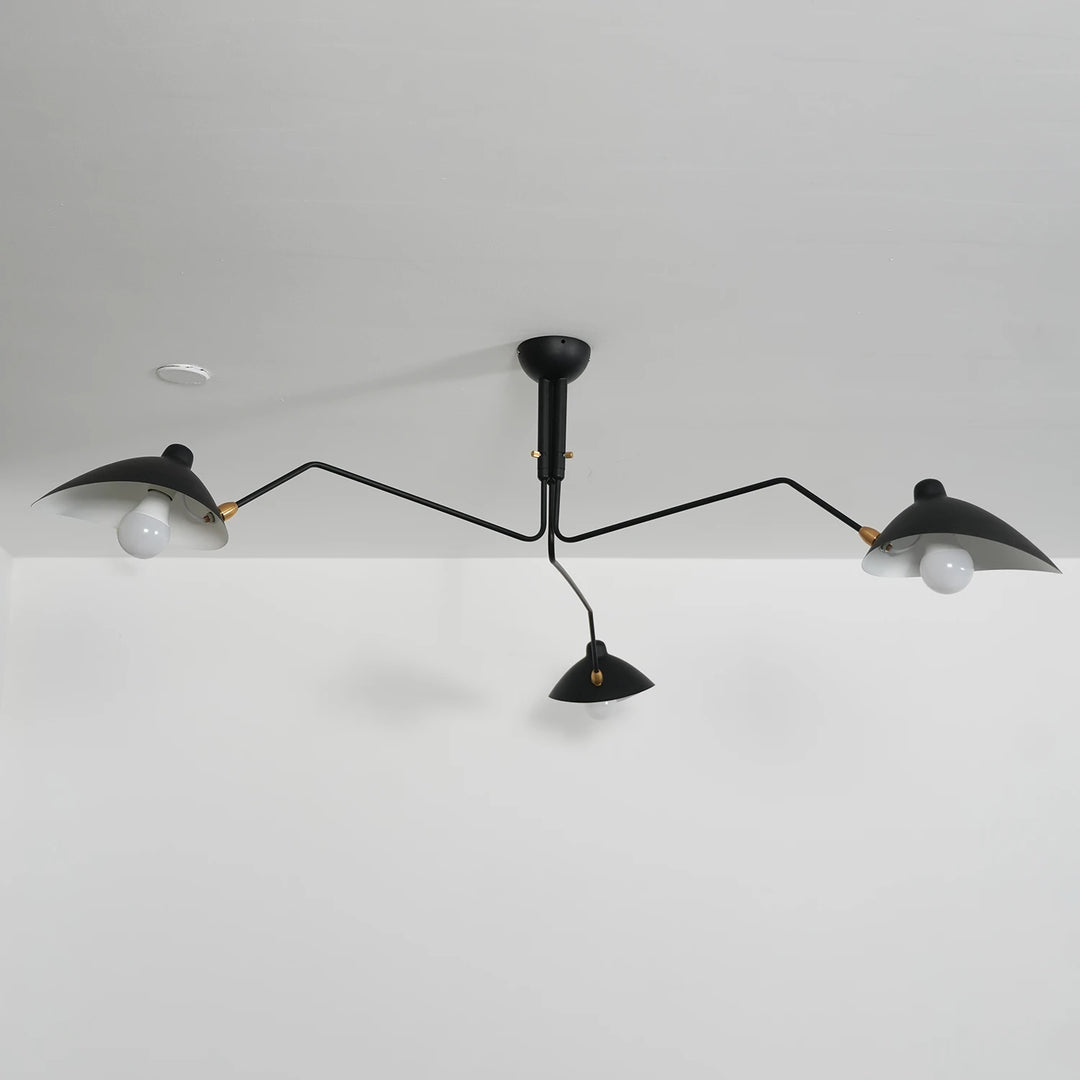 Black_3-Arm_Duckbill_Spider_Ceiling_Light_Unlit_Plain_Background_Woorglamp