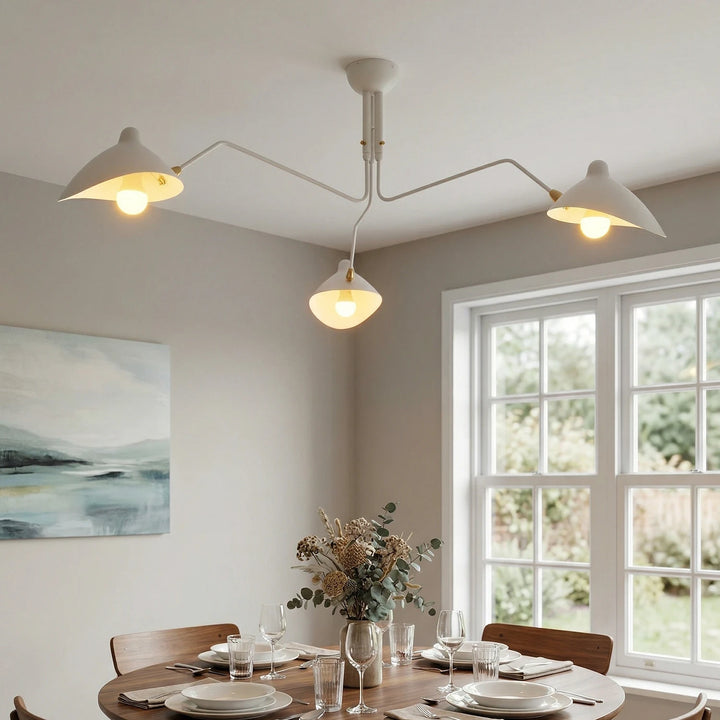 White_3-Arm_Duckbill_Spider_Ceiling_Light_in_Modern_Dining_Room_Woorglamp