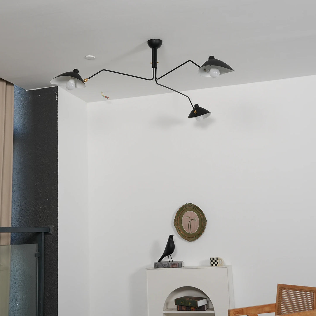 Black_3-Arm_Duckbill_Spider_Ceiling_Light_Unlit_Clean_Minimalist_Woorglamp