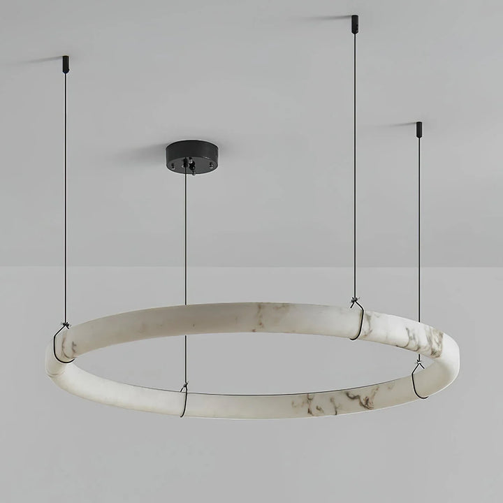 Alabaster Aura Circular Chandelier
