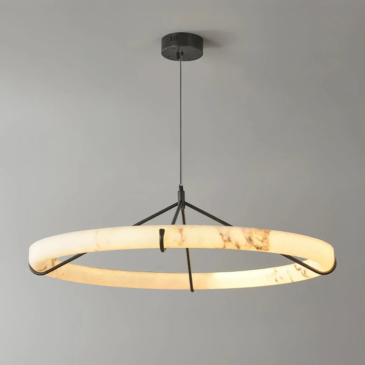 Alabaster Aura Circular Chandelier