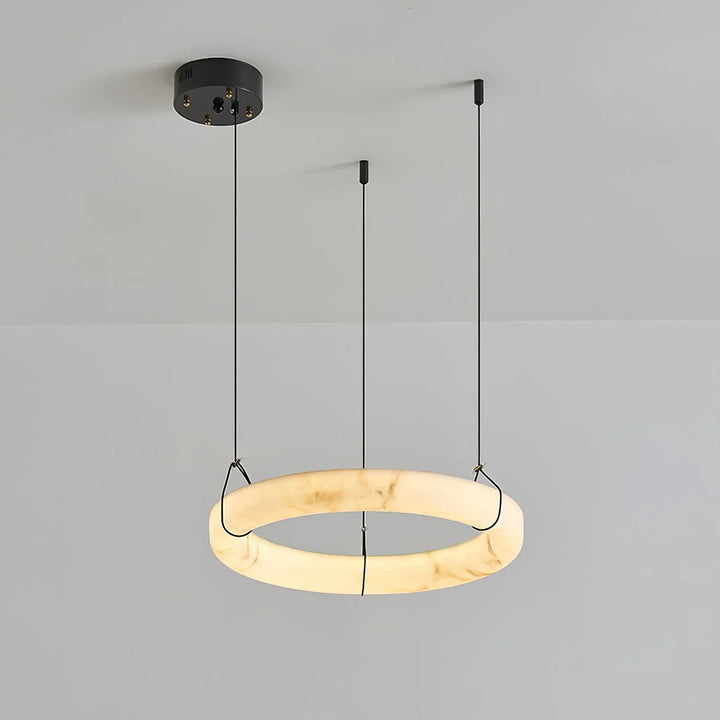 Alabaster Aura Circular Chandelier