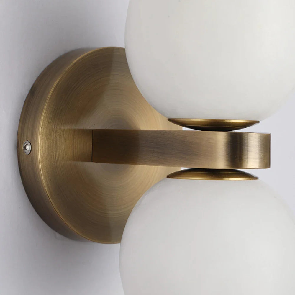 Alabaster Celestia Dual Orb Wall Light