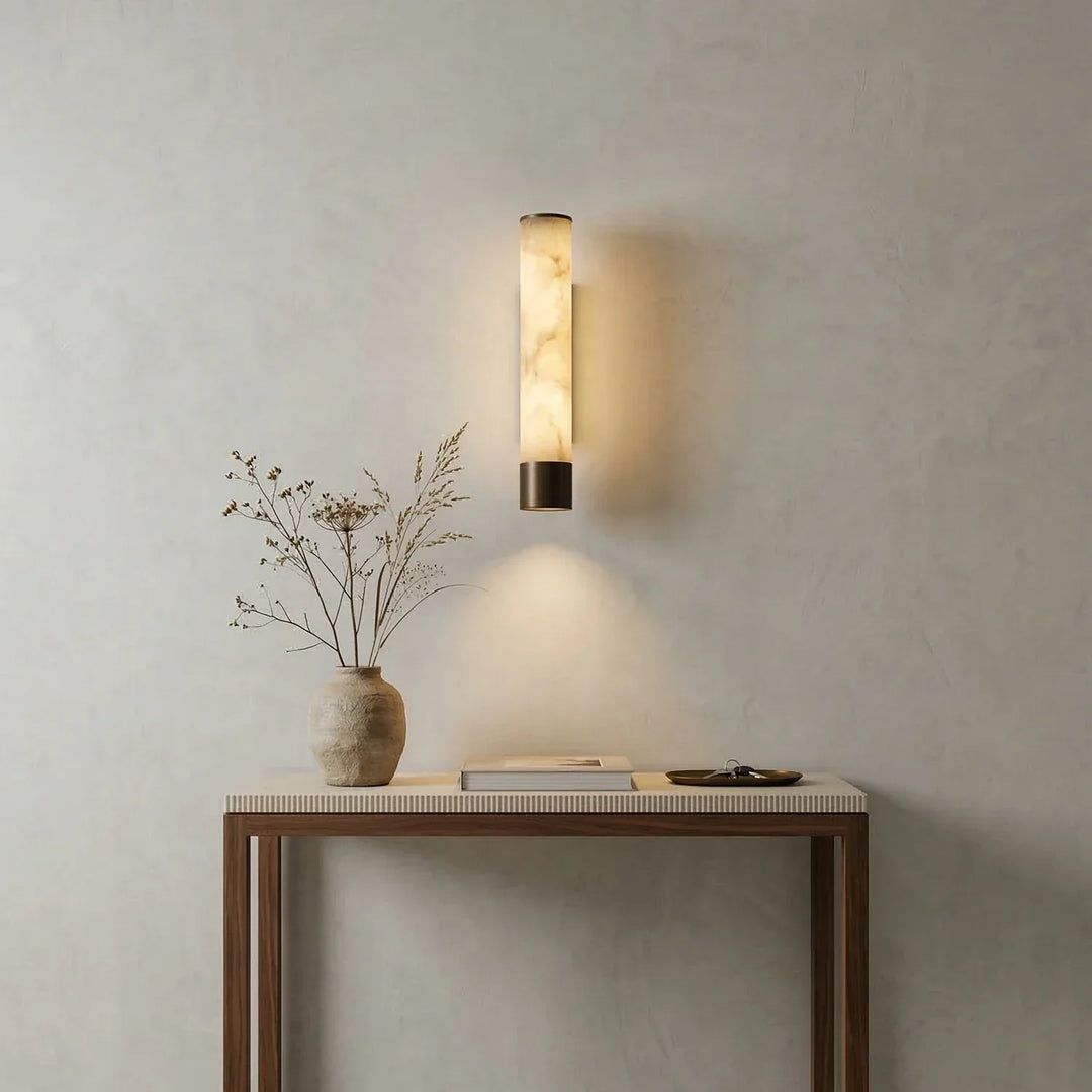 Alabaster Elara Cylindrical Wall Lamp