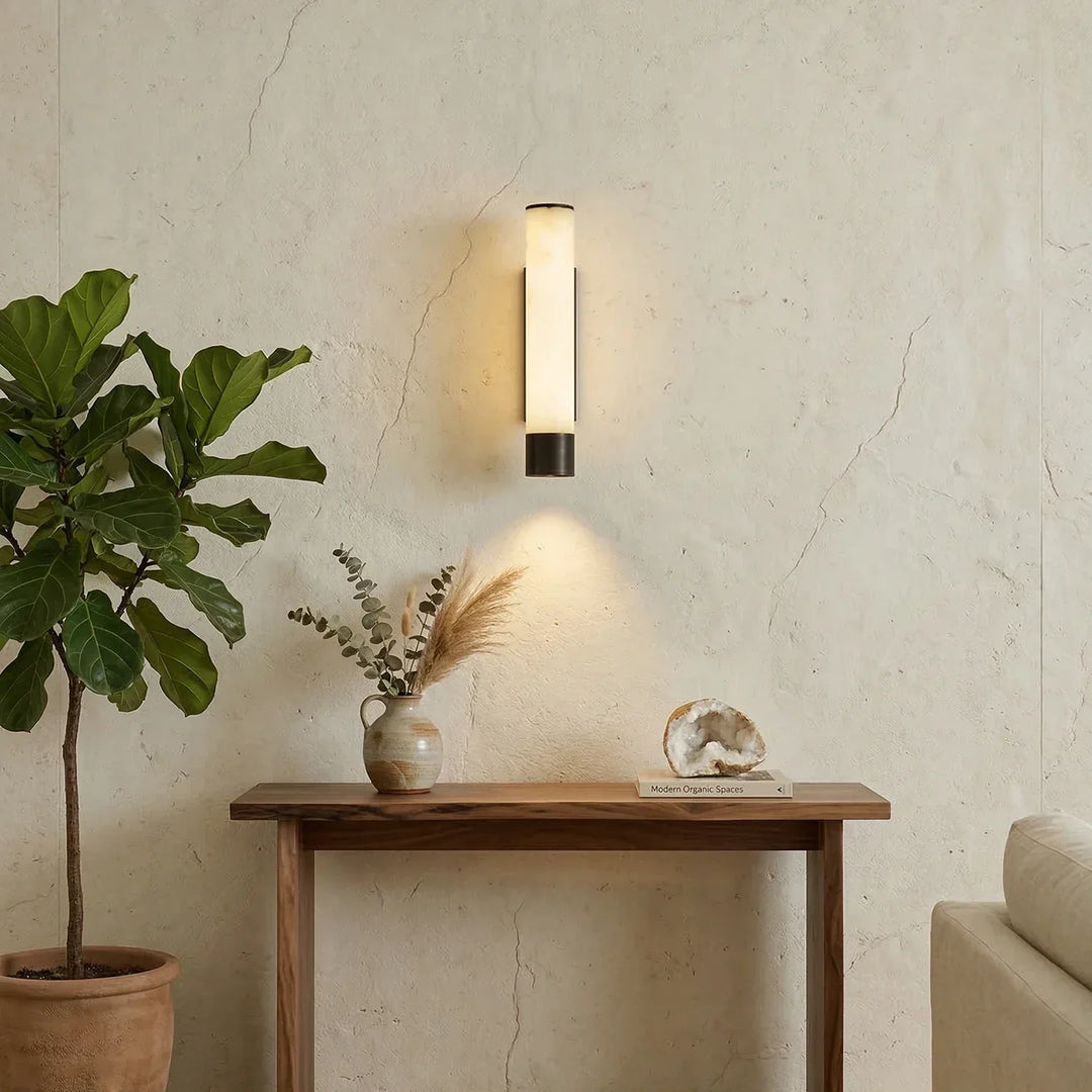 Alabaster Elara Cylindrical Wall Lamp