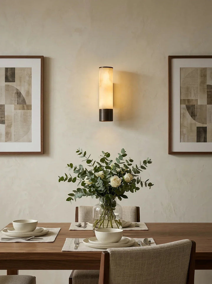 Alabaster Elara Cylindrical Wall Lamp