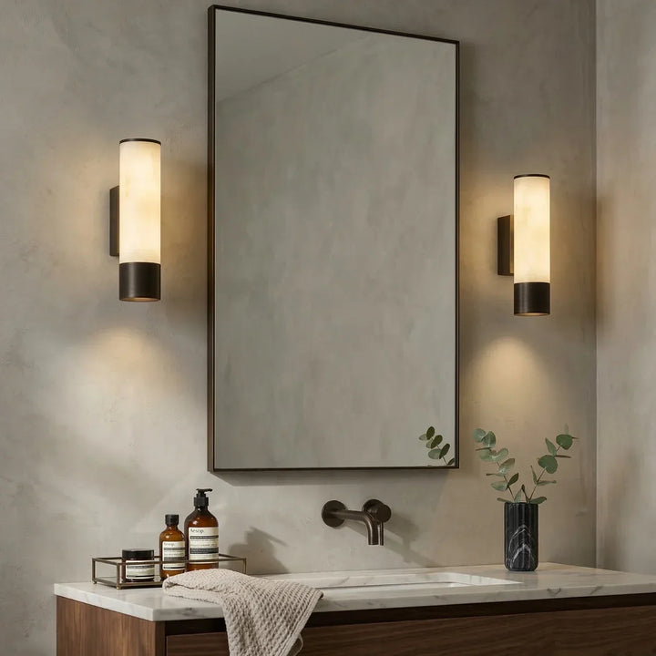 Alabaster Elara Cylindrical Wall Lamp