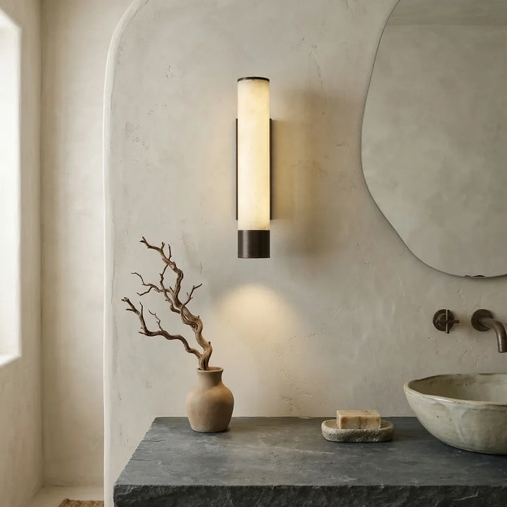 Alabaster Elara Cylindrical Wall Lamp