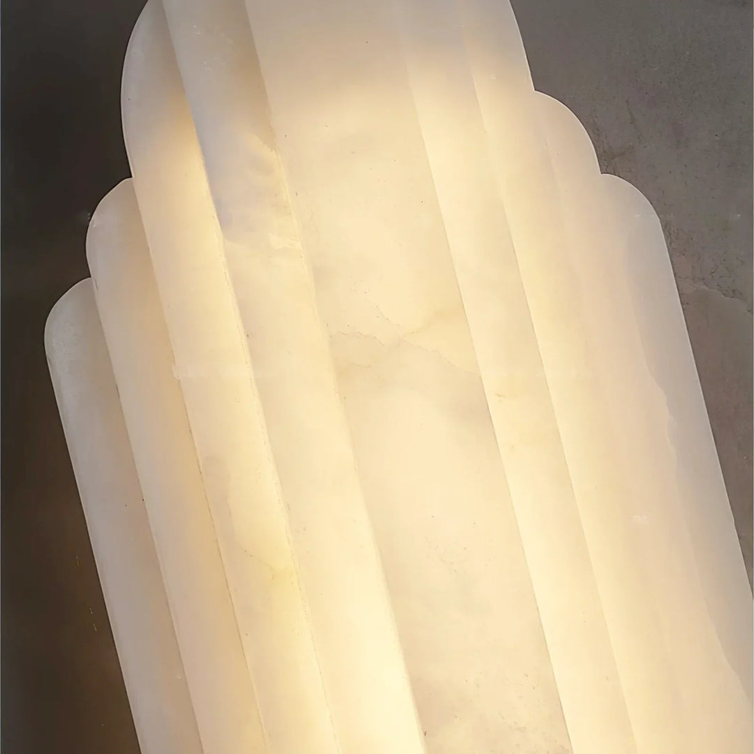 Alabaster Estelle Vertical Stripes Wall Sconce