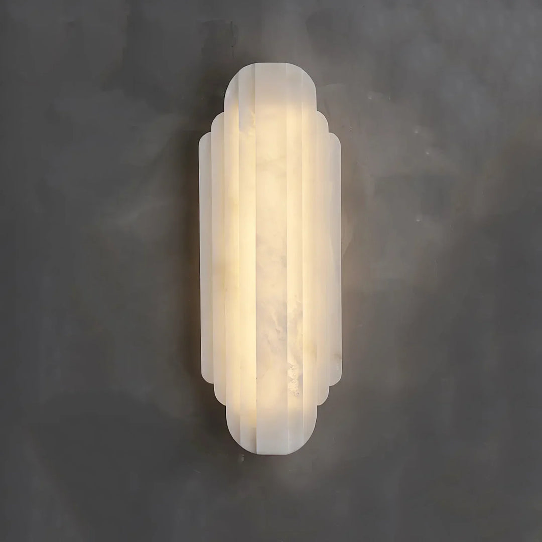 Alabaster Estelle Vertical Stripes Wall Sconce