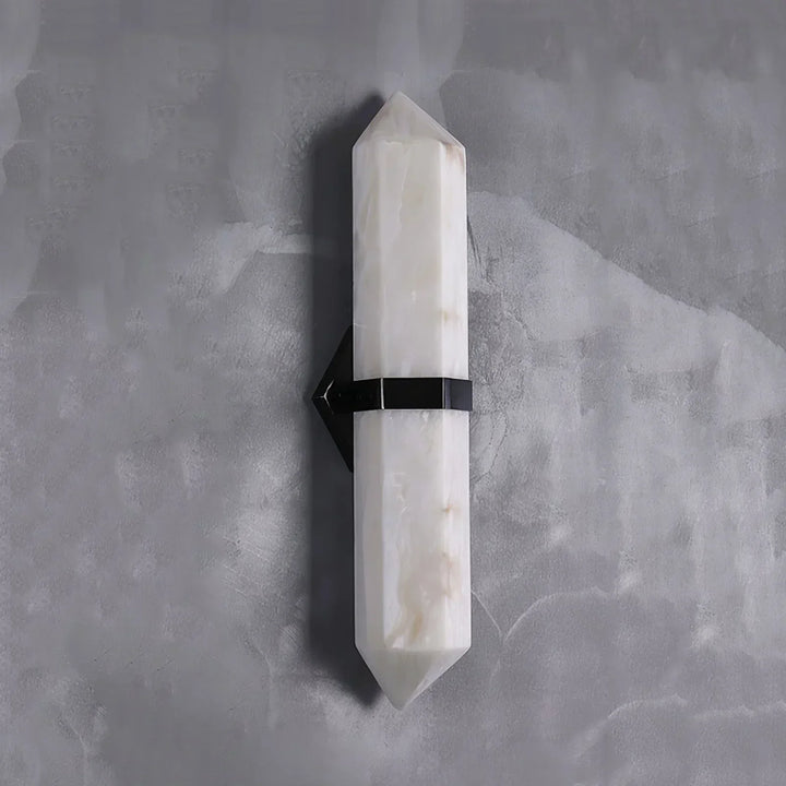 Alabaster Obelisk Wall Sconce