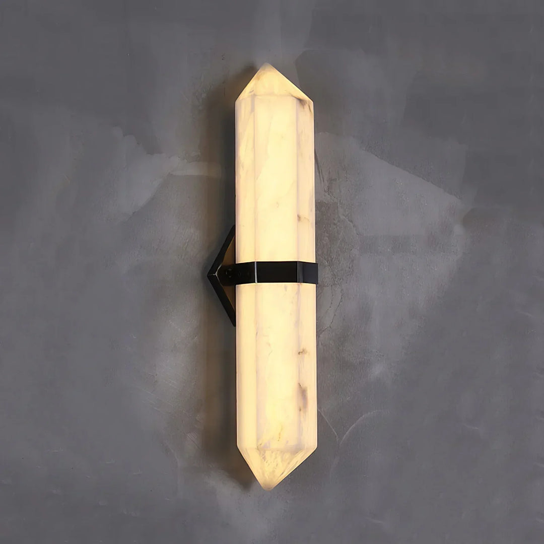 Alabaster Obelisk Wall Sconce