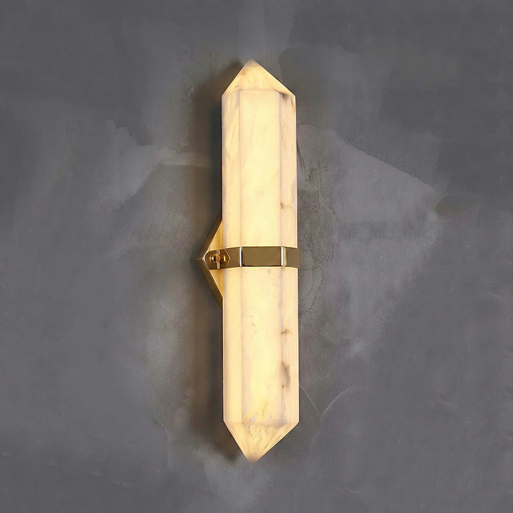 Alabaster Obelisk Wall Sconce