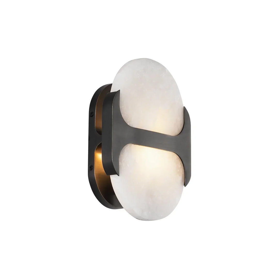 Alabaster Odin Oval Wall Sconce
