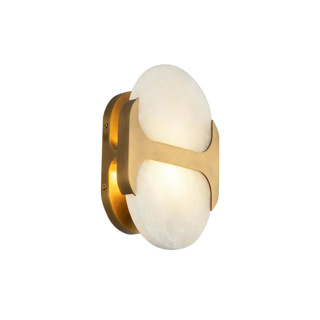 Alabaster Odin Oval Wall Sconce