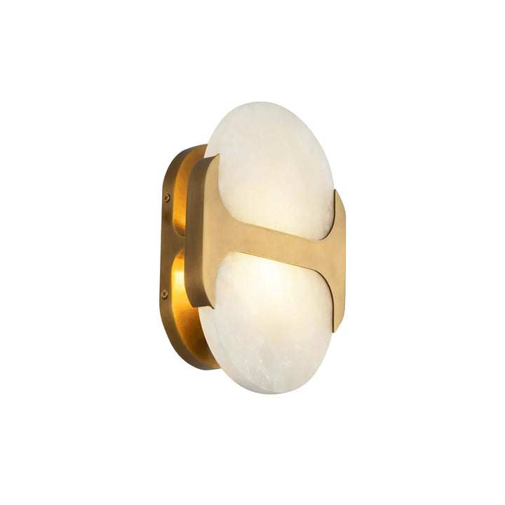 Alabaster Odin Oval Wall Sconce