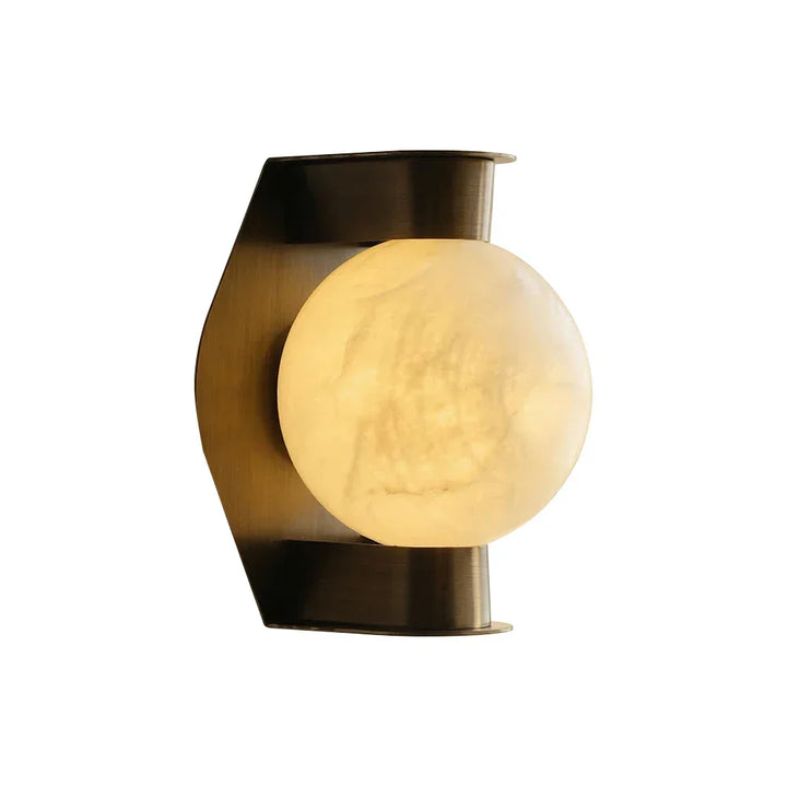 Alabaster Spherical Decorative Art Wall Lamp