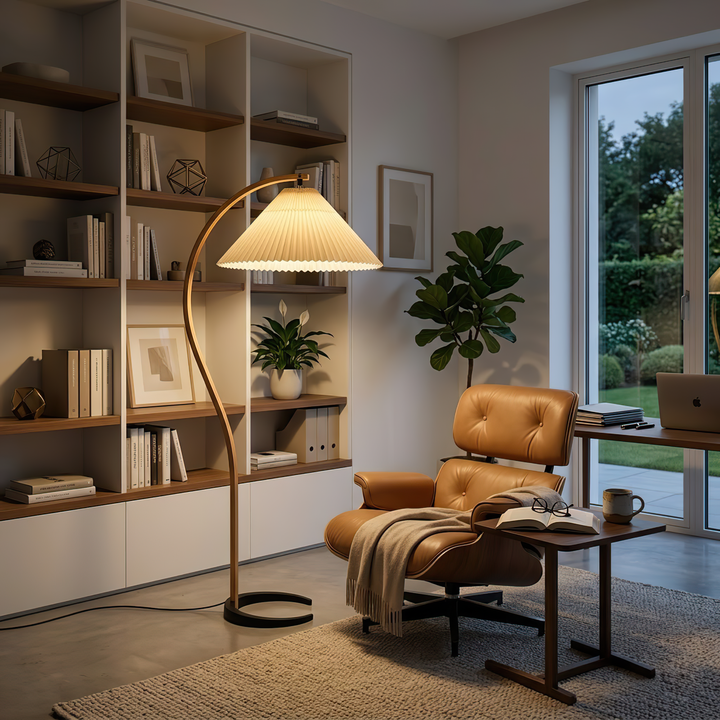 Arc Bentwood Floor Lamp