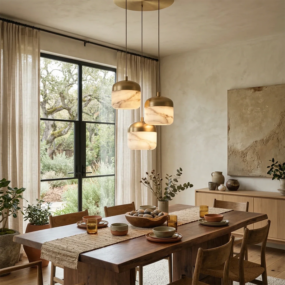 AstaVera Alabaster Pendant Light