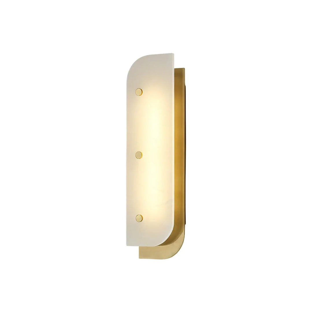 Asymmetrical Elaris Alabaster Wall Lamp