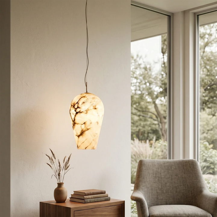 Blimp Alabaster Pendant - view 11 | Woorglamp