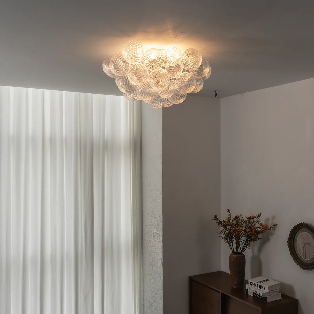 Bubble Texture Glass Ball Ceiling Light