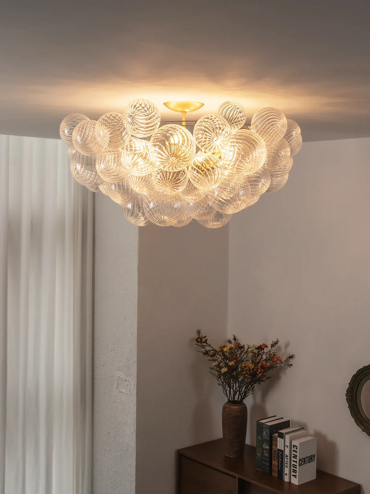 Bubble Texture Glass Ball Ceiling Light