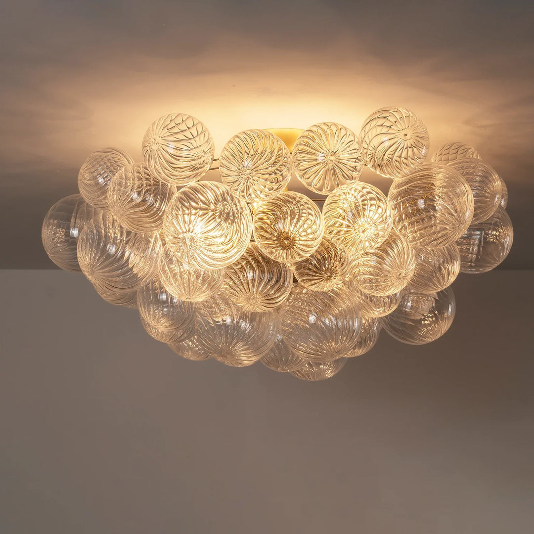 Bubble Texture Glass Ball Ceiling Light