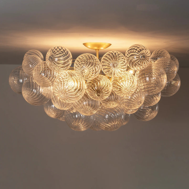 Bubble Texture Glass Ball Ceiling Light