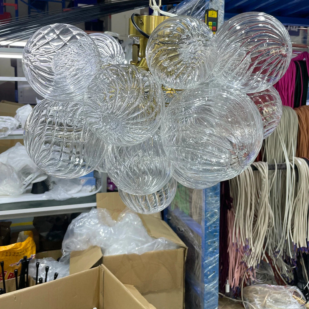 Bubble Texture Glass Ball Ceiling Light