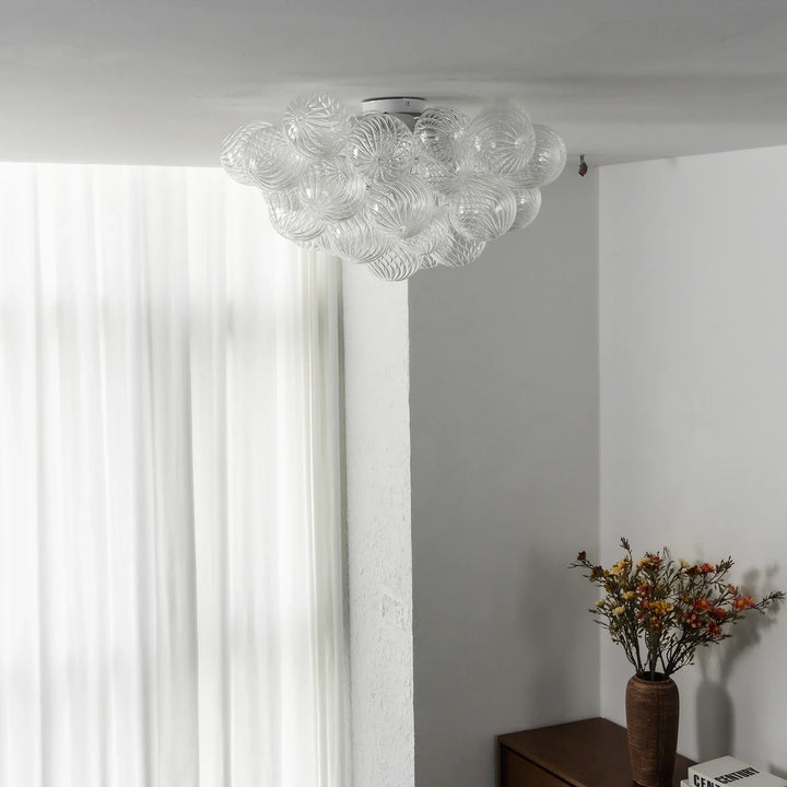 Bubble Texture Glass Ball Ceiling Light