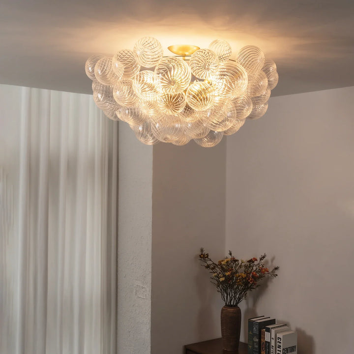 Bubble Texture Glass Ball Ceiling Light