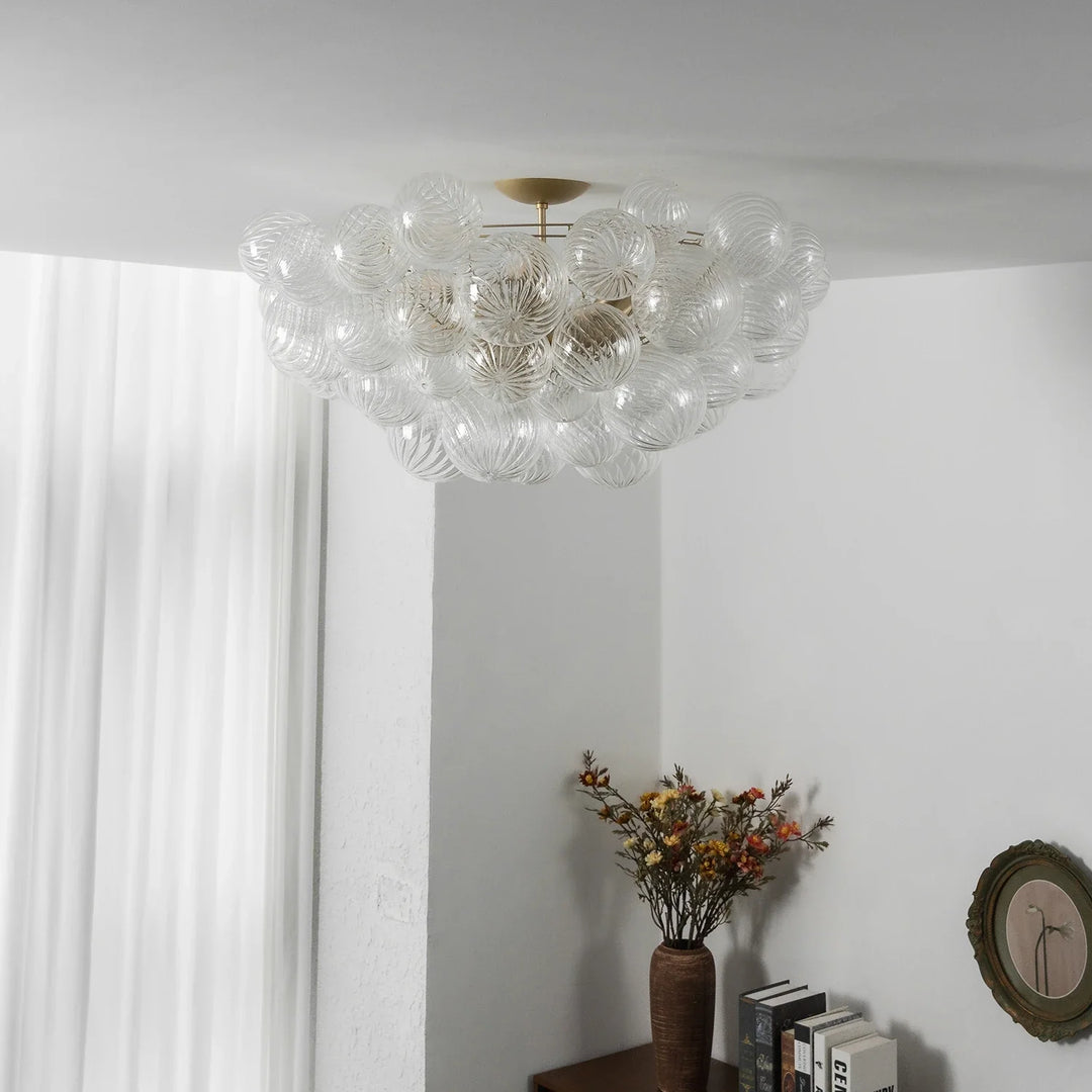 Bubble Texture Glass Ball Ceiling Light