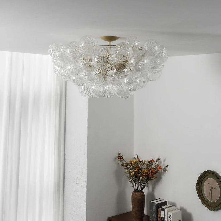 Bubble Texture Glass Ball Ceiling Light