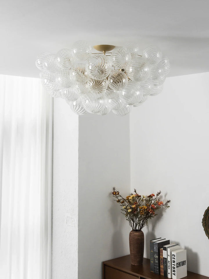 Bubble Texture Glass Ball Ceiling Light