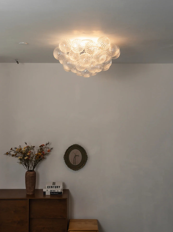 Bubble Texture Glass Ball Ceiling Light