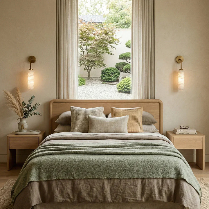 Calla Cylinder Alabaster Wall Lamp