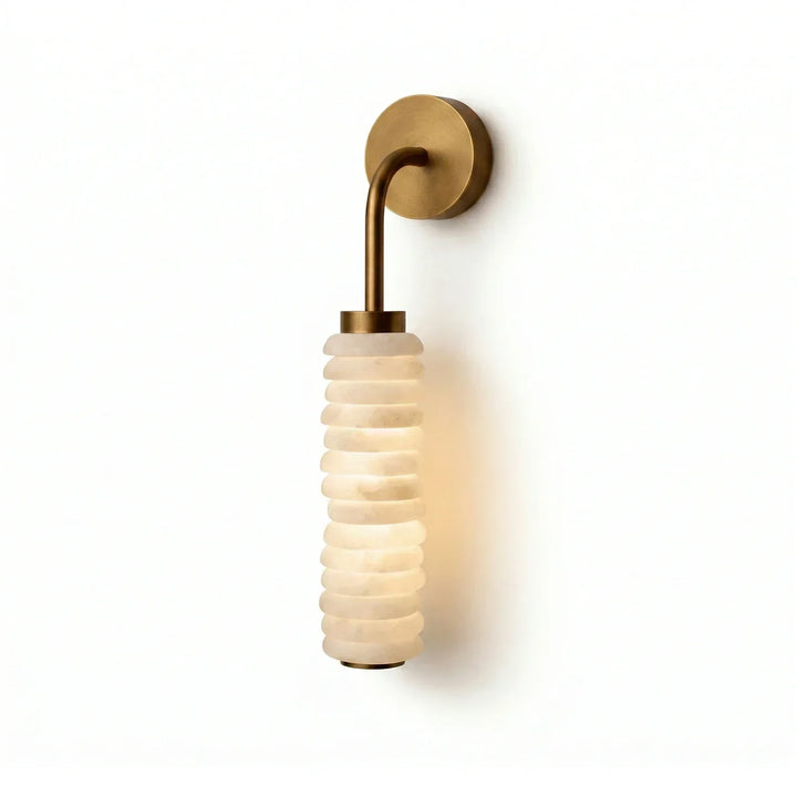 Calla Cylinder Alabaster Wall Lamp