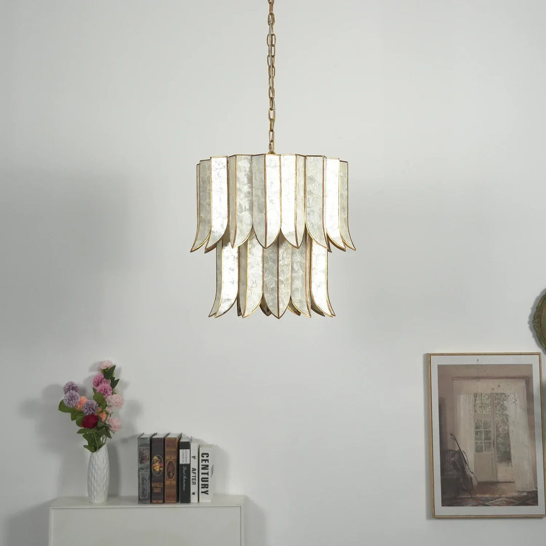 Cascara Cascara Capiz Shell Chandelier