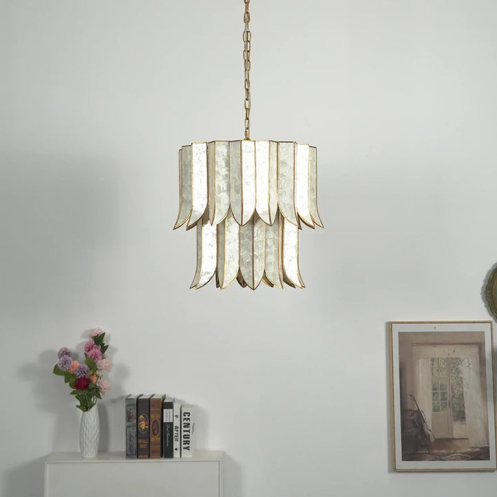 Cascara Cascara Capiz Shell Chandelier