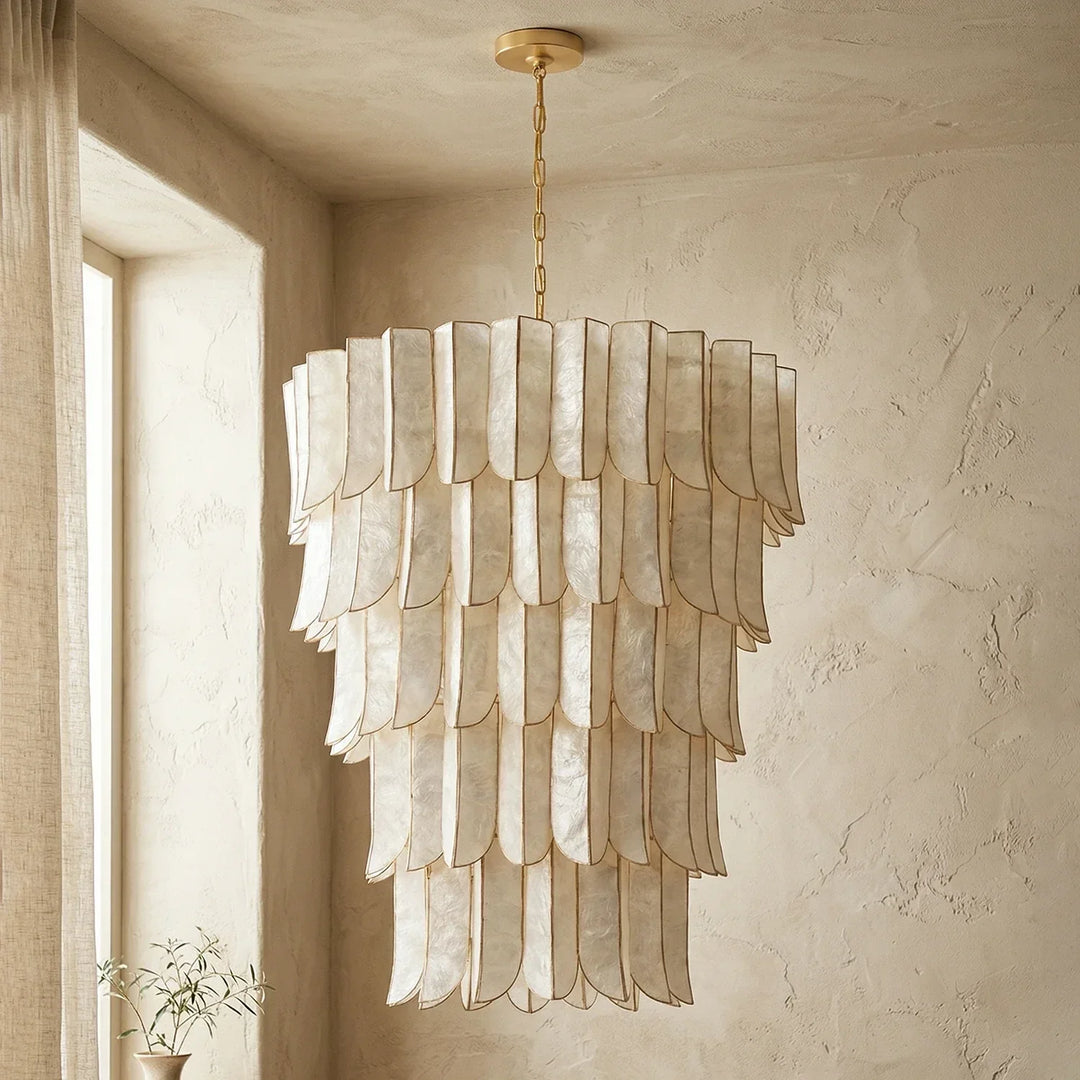 Cascara Cascara Capiz Shell Chandelier