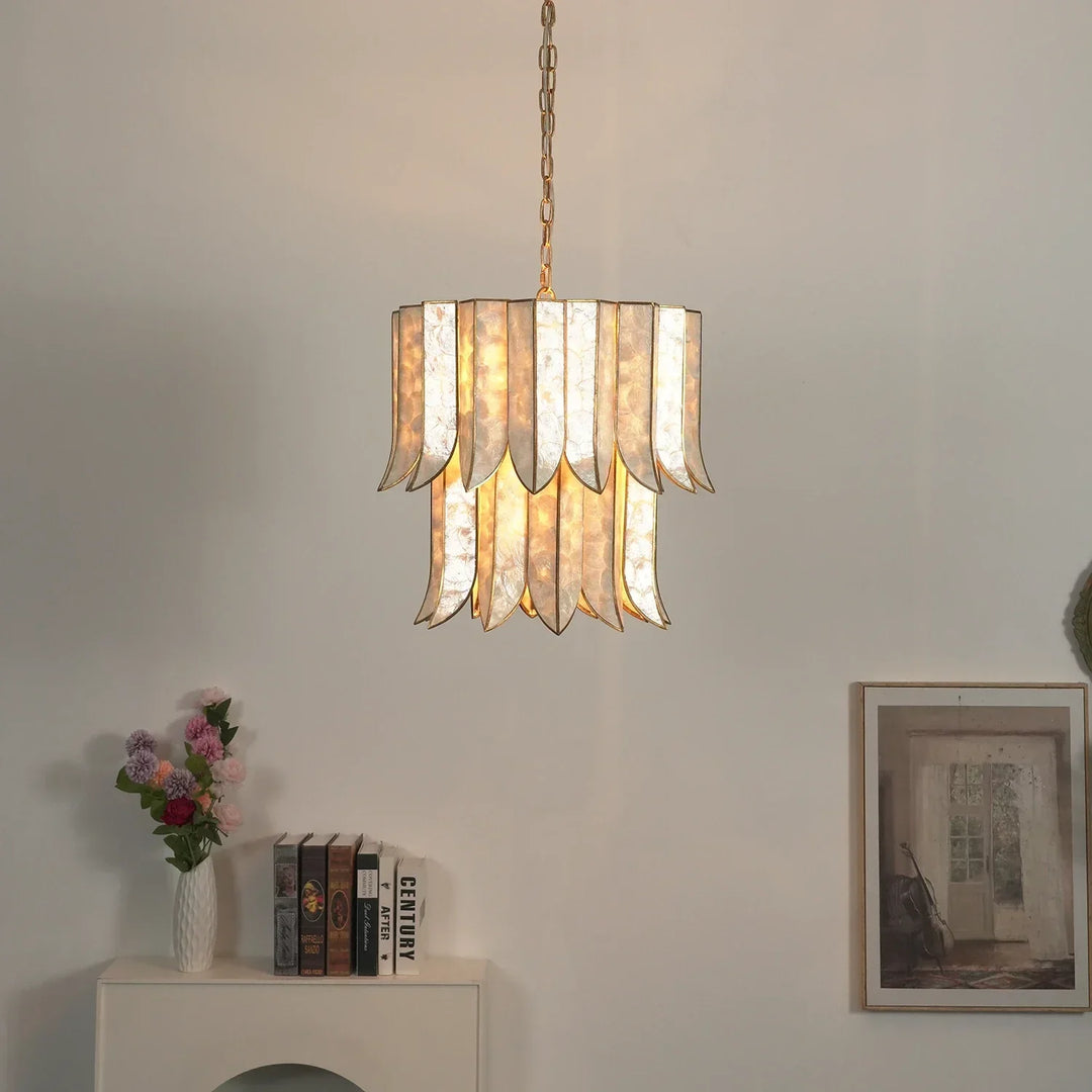 Cascara Cascara Capiz Shell Chandelier