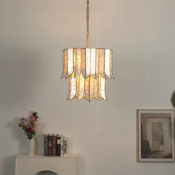Cascara Cascara Capiz Shell Chandelier
